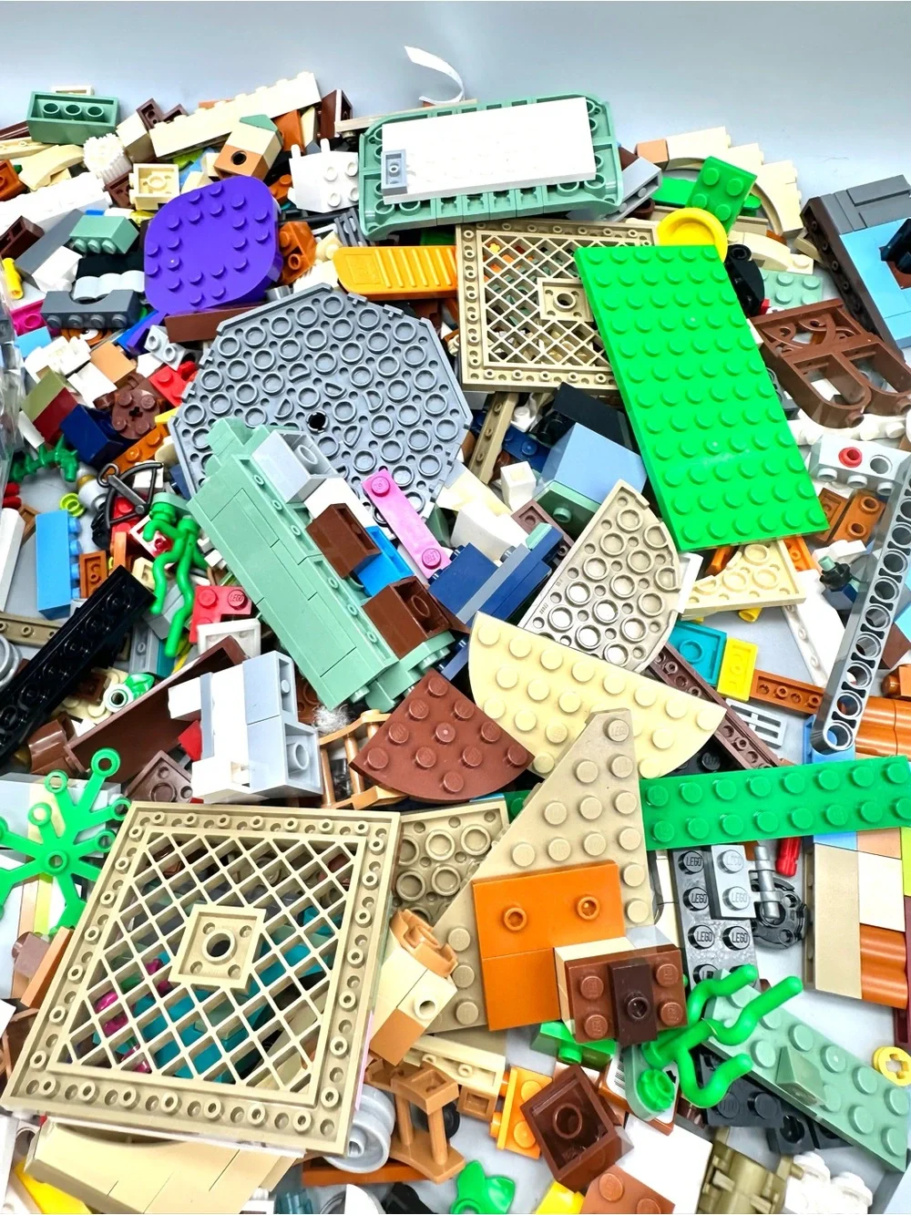 LEGO Bulk Lot 2.6 lbs Authentic Bricks Plates Specialty Pieces Mixed Colors Tan